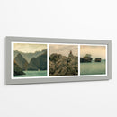 Rocas y Coralinas Tríptico  - Carla Fernández | Cuadro decorativo de Canvas Lab