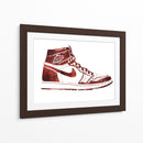 Jordan One Stencil - Fake Classics | Cuadro decorativo de Canvas Lab