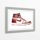Jordan One Stencil - Fake Classics | Cuadro decorativo de Canvas Lab