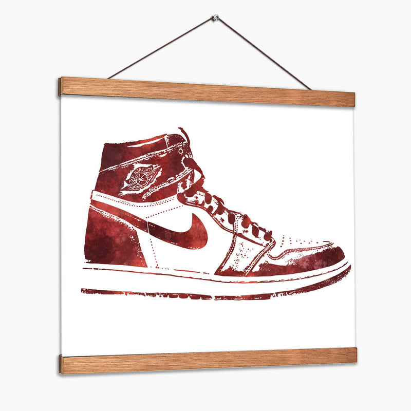 Jordan One Stencil - Fake Classics | Cuadro decorativo de Canvas Lab