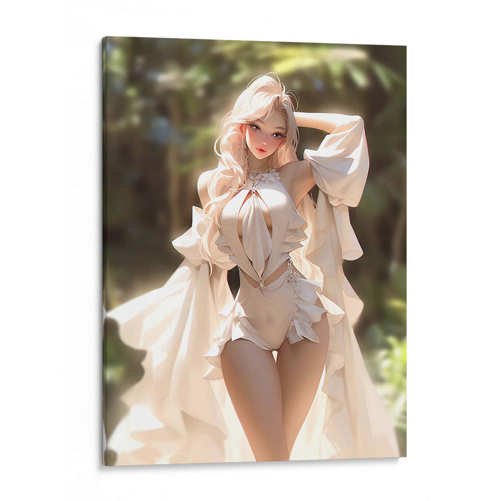Belleza Rubia con Ropa Clara - DeLaVegaGaming | Cuadro decorativo de Canvas Lab