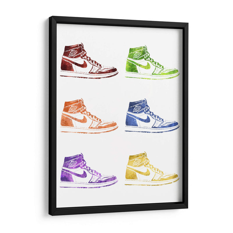 Jordan One Stencils - Fake Classics | Cuadro decorativo de Canvas Lab