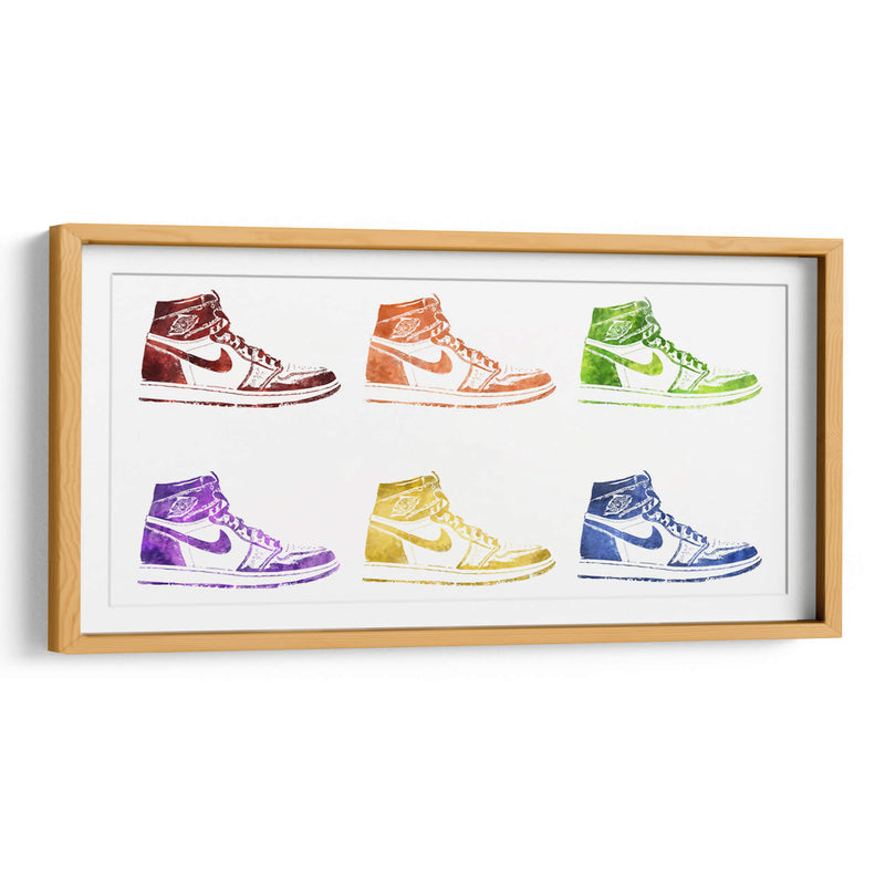 Jordan One Stencils Colors 2 - Fake Classics | Cuadro decorativo de Canvas Lab