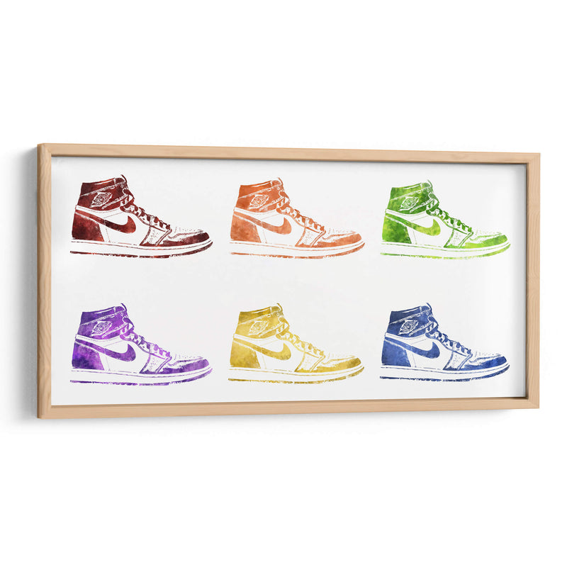 Jordan One Stencils Colors 2 - Fake Classics | Cuadro decorativo de Canvas Lab