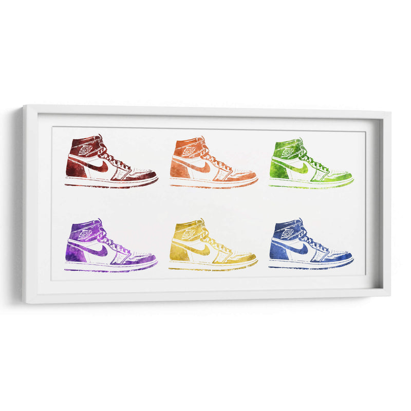 Jordan One Stencils Colors 2 - Fake Classics | Cuadro decorativo de Canvas Lab