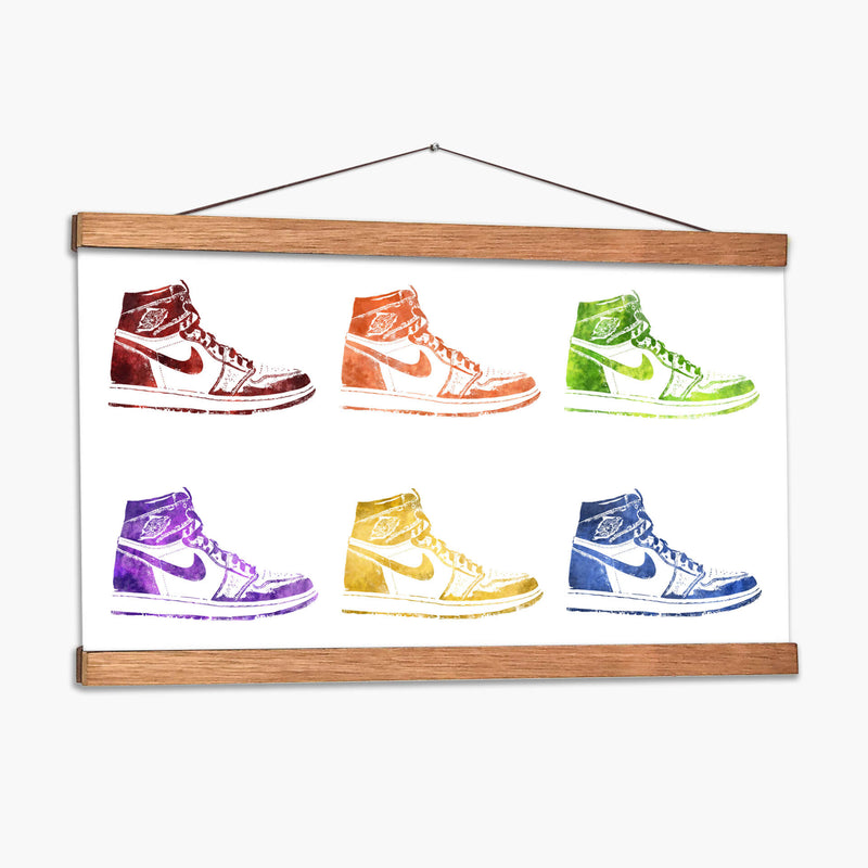 Jordan One Stencils Colors 2 - Fake Classics | Cuadro decorativo de Canvas Lab