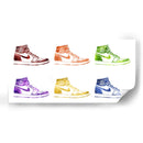 Jordan One Stencils Colors 2 - Fake Classics | Cuadro decorativo de Canvas Lab