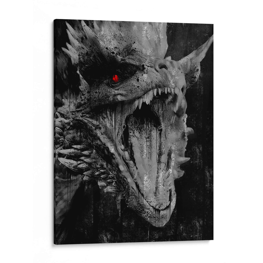 Caraxes Roar Drip - Dry Ink | Cuadro decorativo de Canvas Lab