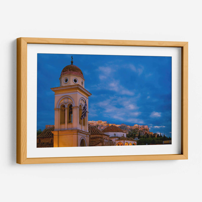 Partenón desde Monastiriki de Noche - Carla Fernández | Cuadro decorativo de Canvas Lab