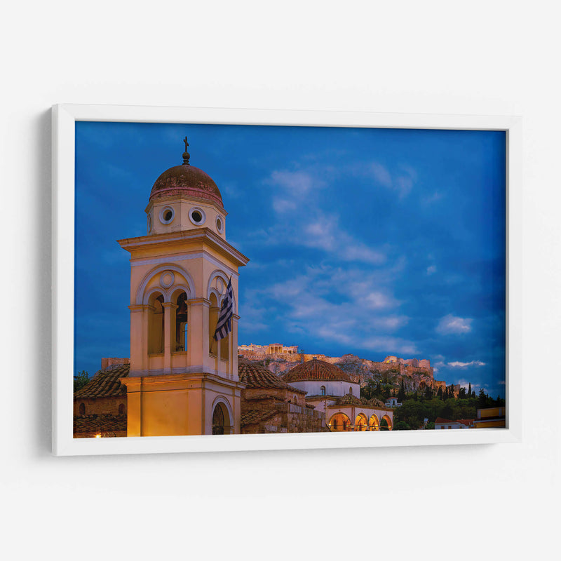 Partenón desde Monastiriki de Noche - Carla Fernández | Cuadro decorativo de Canvas Lab