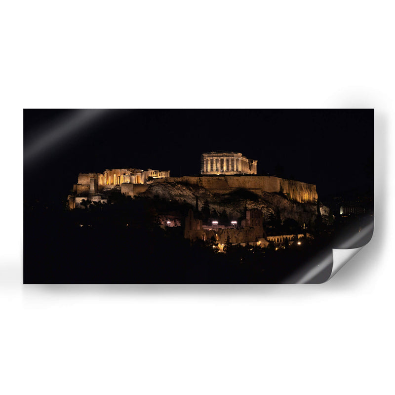 Partenón de Noche - Carla Fernández | Cuadro decorativo de Canvas Lab