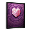 Corazón Rosa de Mármol Sobre Madera Púrpura - DeLaVegaGaming | Cuadro decorativo de Canvas Lab