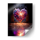 Corazón Púrpura de Cristal Roto - DeLaVegaGaming | Cuadro decorativo de Canvas Lab