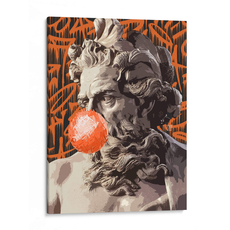 Zeus Bubblegum Graffiti - David Aste | Cuadro decorativo de Canvas Lab