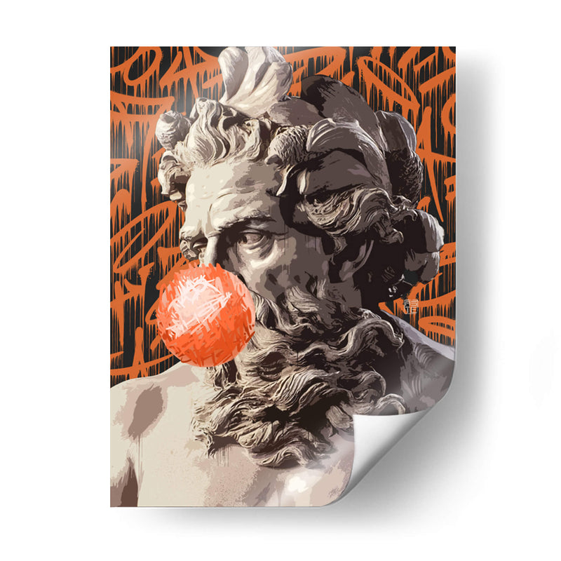 Zeus Bubblegum Graffiti - David Aste | Cuadro decorativo de Canvas Lab
