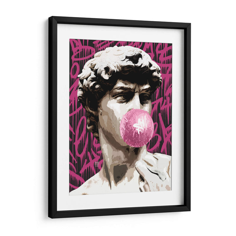 The David Bubblegum Graffiti - David Aste | Cuadro decorativo de Canvas Lab