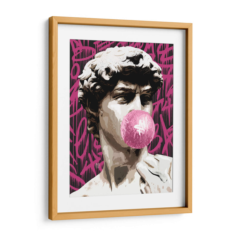 The David Bubblegum Graffiti - David Aste | Cuadro decorativo de Canvas Lab