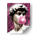 The David Bubblegum Graffiti - David Aste | Cuadro decorativo de Canvas Lab