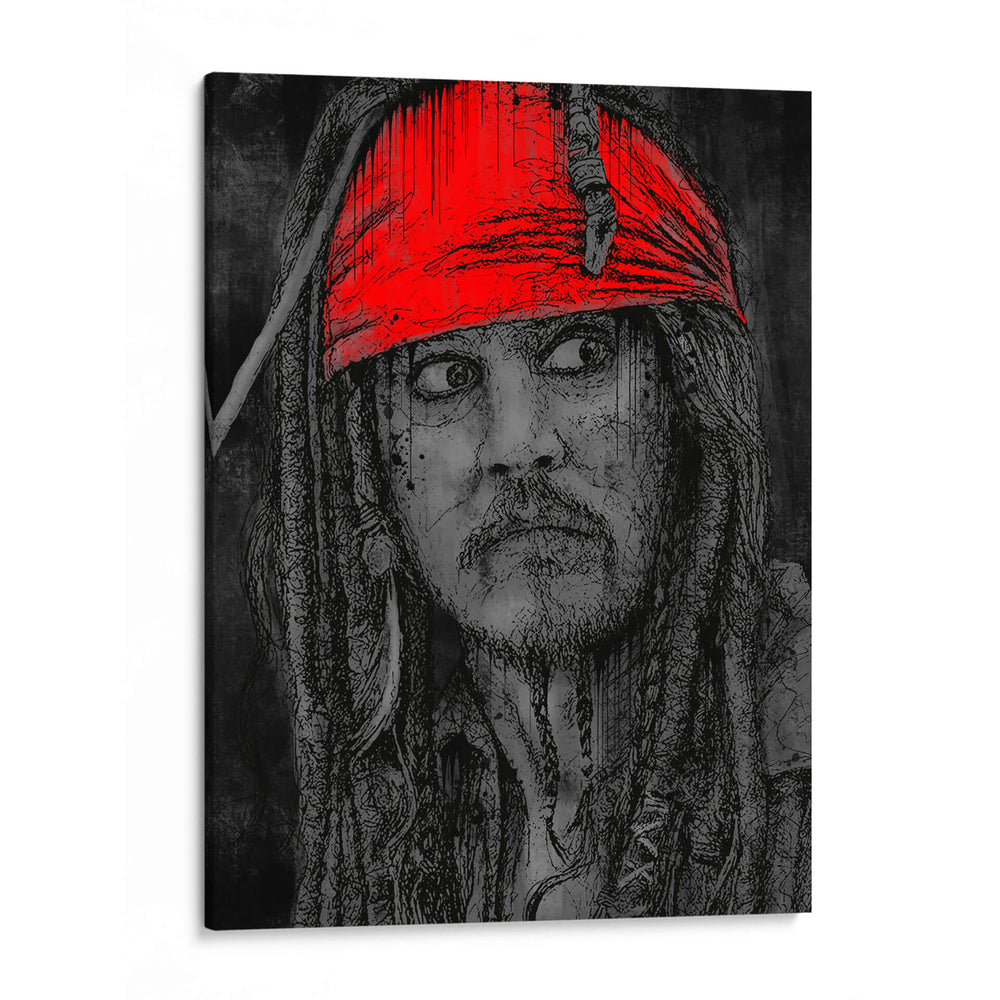 Sparrow Drip - Dry Ink | Cuadro decorativo de Canvas Lab