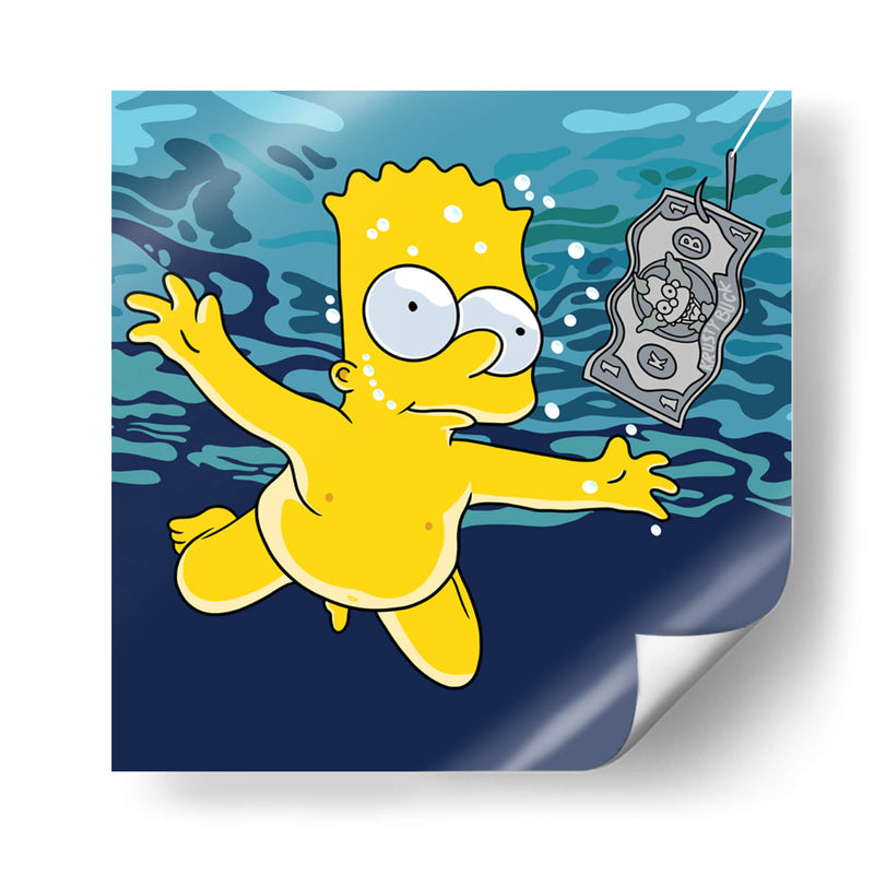 Nirvana Baby Simpsons - Fake Classics | Cuadro decorativo de Canvas Lab