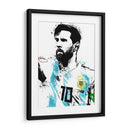 Messi Stencil Argentina - Fake Classics | Cuadro decorativo de Canvas Lab