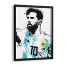 Messi Stencil Argentina - Fake Classics | Cuadro decorativo de Canvas Lab