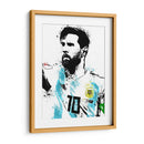 Messi Stencil Argentina - Fake Classics | Cuadro decorativo de Canvas Lab