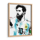 Messi Stencil Argentina - Fake Classics | Cuadro decorativo de Canvas Lab