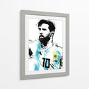 Messi Stencil Argentina - Fake Classics | Cuadro decorativo de Canvas Lab
