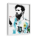 Messi Stencil Argentina - Fake Classics | Cuadro decorativo de Canvas Lab