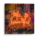 Life Is Beautiful - Fake Classics | Cuadro decorativo de Canvas Lab
