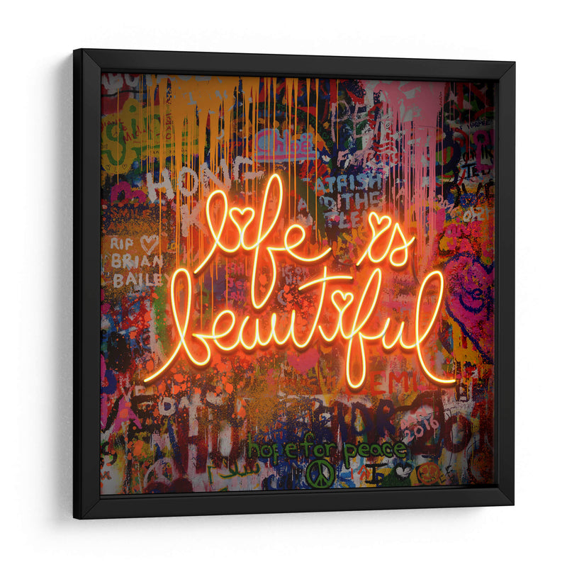 Life Is Beautiful - Fake Classics | Cuadro decorativo de Canvas Lab
