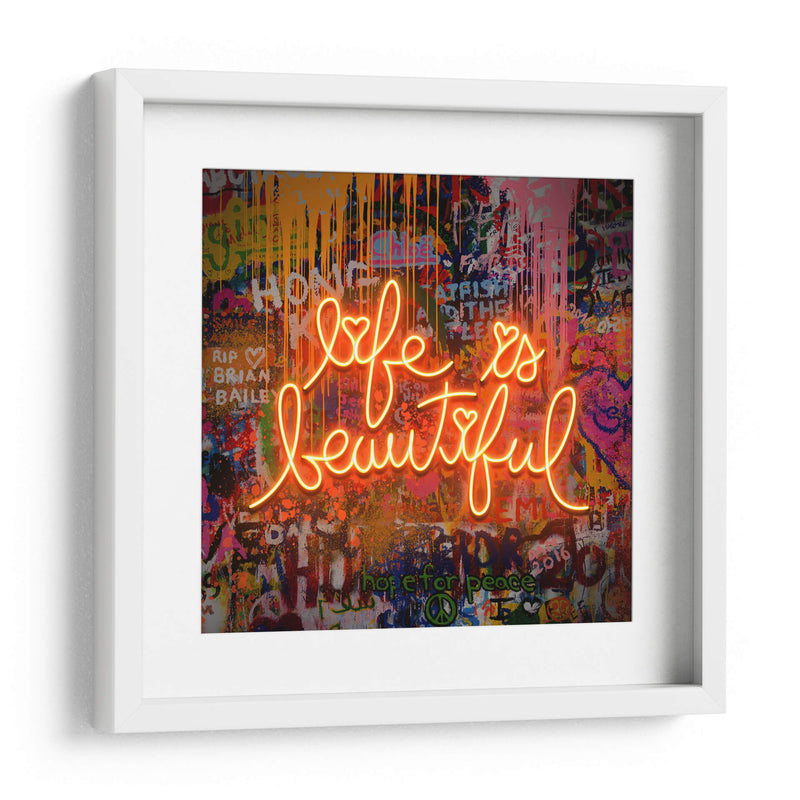 Life Is Beautiful - Fake Classics | Cuadro decorativo de Canvas Lab