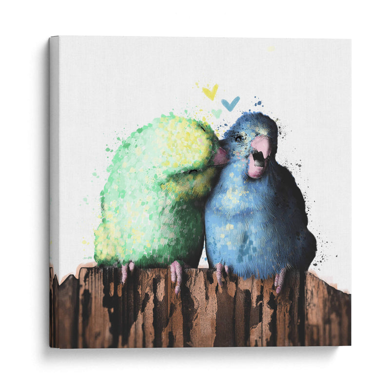Lovebirds 2 - Hue Art | Cuadro decorativo de Canvas Lab