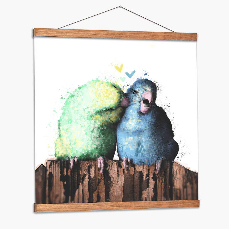 Lovebirds 2 - Hue Art | Cuadro decorativo de Canvas Lab