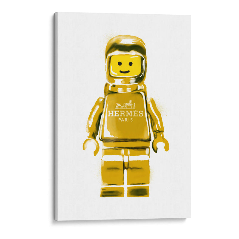 Lego Man Amarillo - Fake Classics | Cuadro decorativo de Canvas Lab