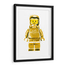 Lego Man Amarillo - Fake Classics | Cuadro decorativo de Canvas Lab