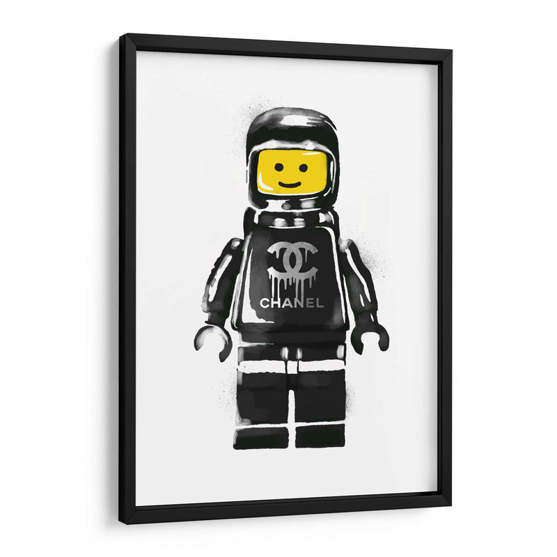 Lego Man Black - Fake Classics | Cuadro decorativo de Canvas Lab