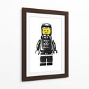 Lego Man Black - Fake Classics | Cuadro decorativo de Canvas Lab
