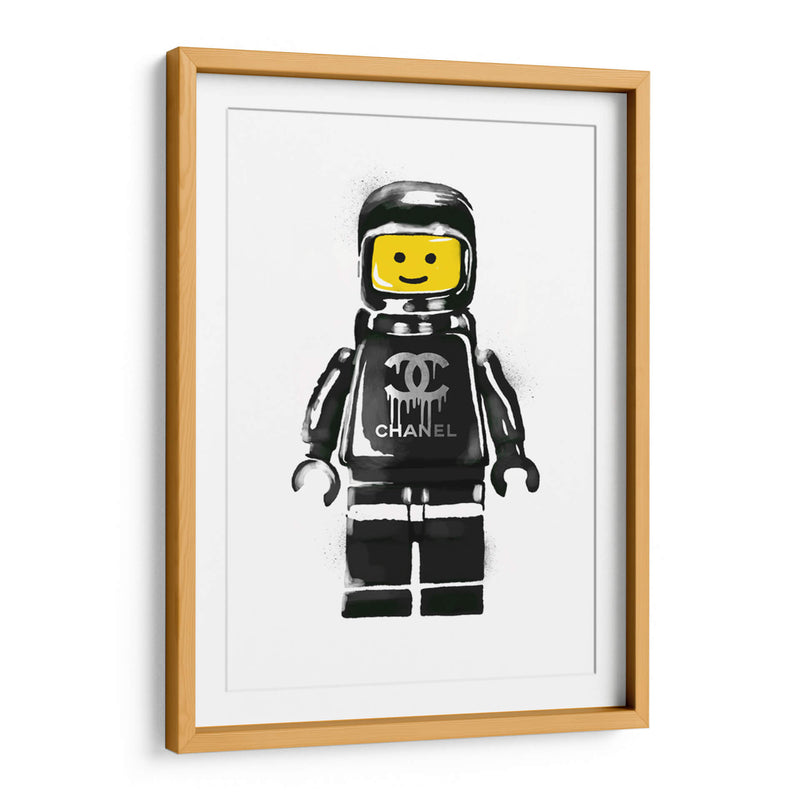 Lego Man Black - Fake Classics | Cuadro decorativo de Canvas Lab