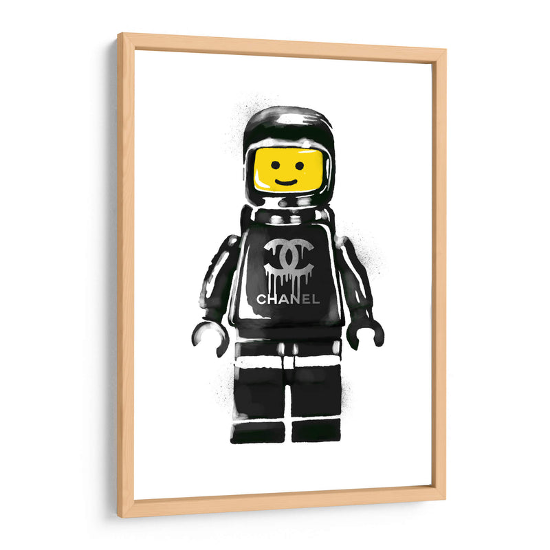 Lego Man Black - Fake Classics | Cuadro decorativo de Canvas Lab