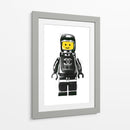 Lego Man Black - Fake Classics | Cuadro decorativo de Canvas Lab