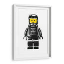 Lego Man Black - Fake Classics | Cuadro decorativo de Canvas Lab