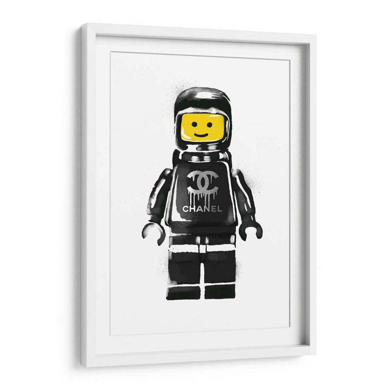 Lego Man Black - Fake Classics | Cuadro decorativo de Canvas Lab