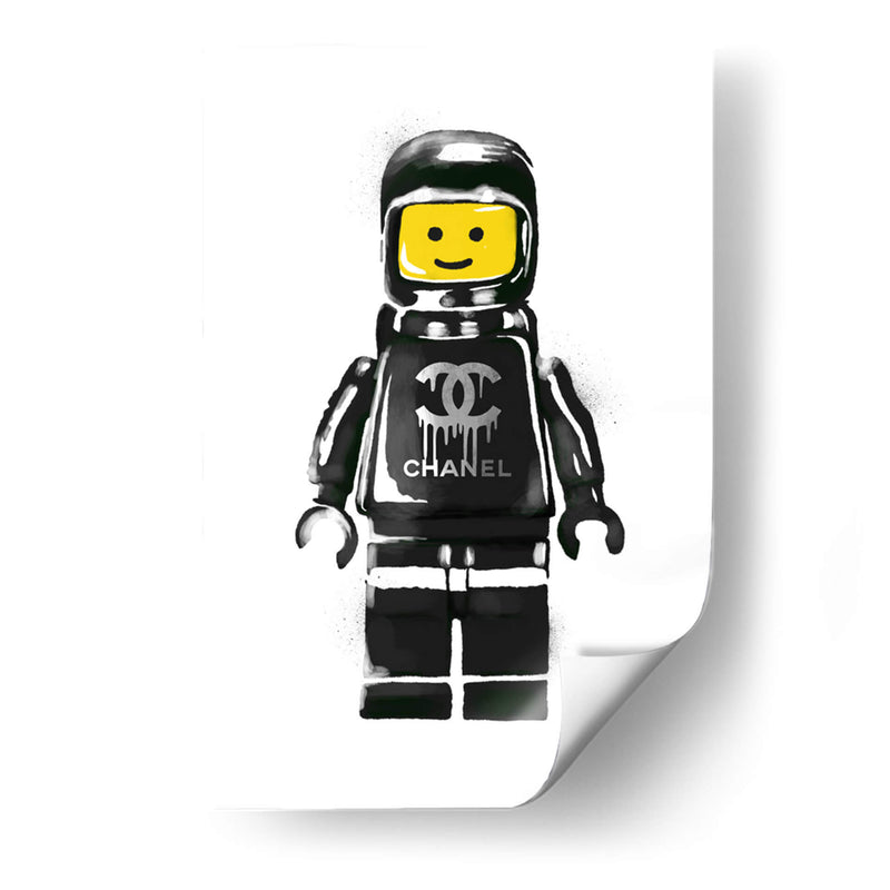 Lego Man Black - Fake Classics | Cuadro decorativo de Canvas Lab