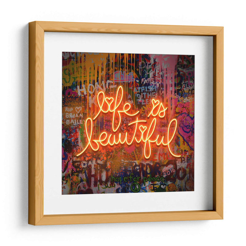 Life Is Beautiful - Fake Classics | Cuadro decorativo de Canvas Lab