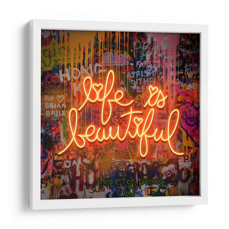 Life Is Beautiful - Fake Classics | Cuadro decorativo de Canvas Lab