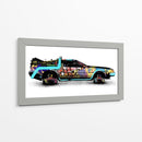 DeLorean Graffiti - David Aste | Cuadro decorativo de Canvas Lab
