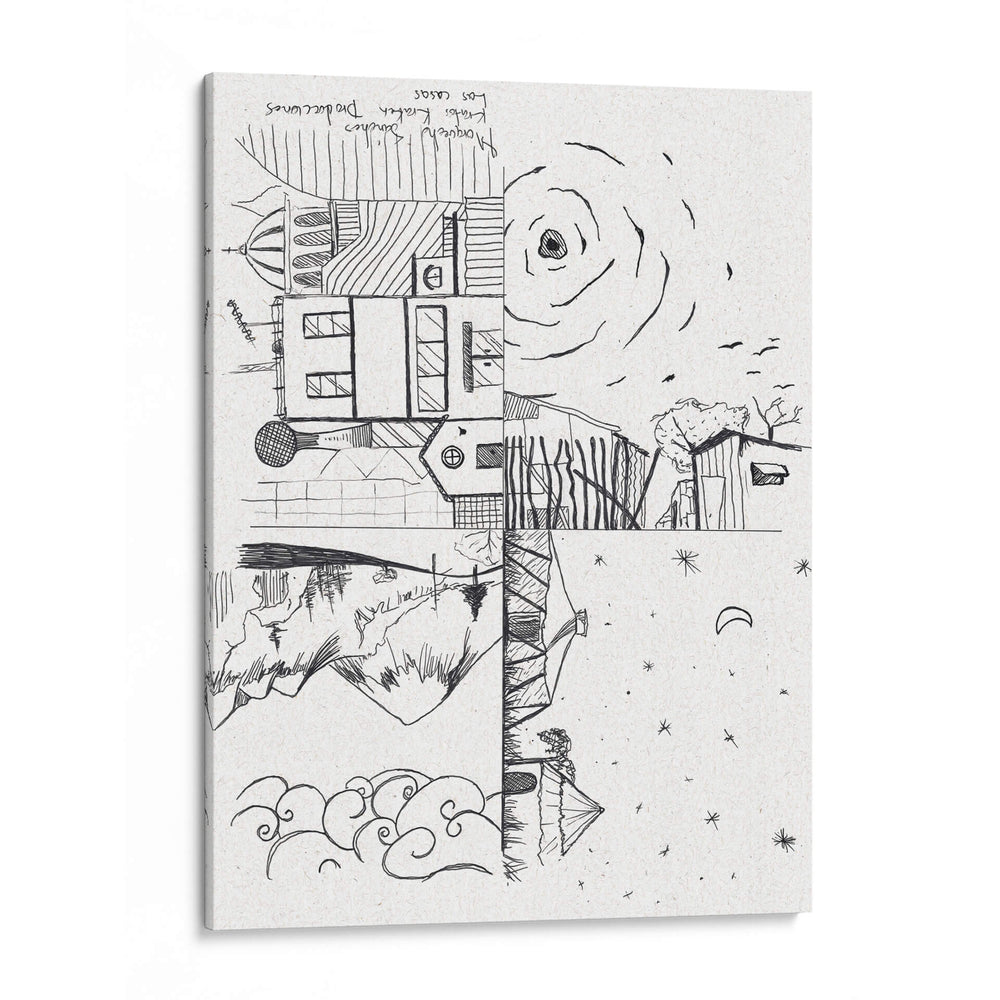 Las casas - Morquecho Sánchez | Cuadro decorativo de Canvas Lab