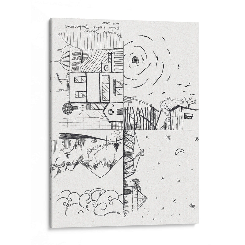 Las casas - Morquecho Sánchez | Cuadro decorativo de Canvas Lab